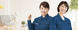 女性スタッフによる汚部屋片付け