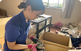 ゴミ屋敷片付け作業写真